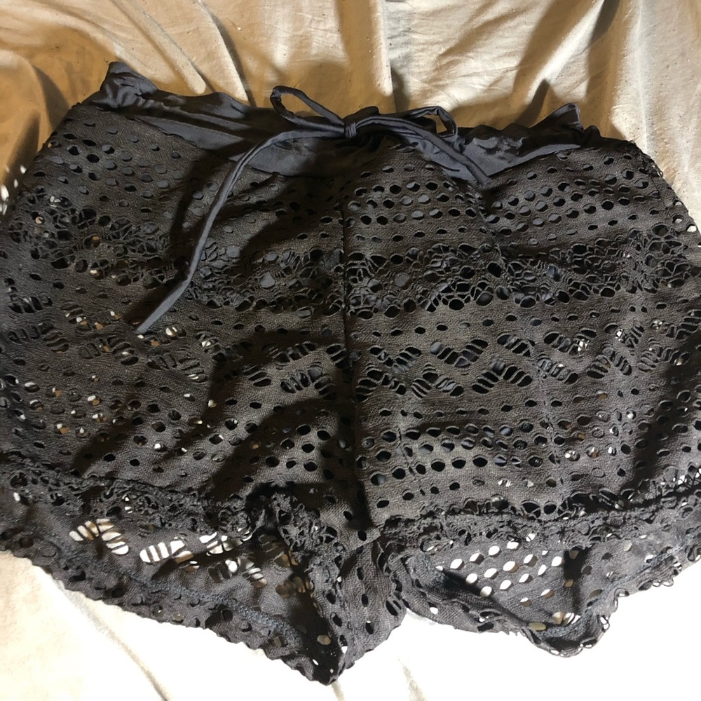 Black Bathing Suit Shorts